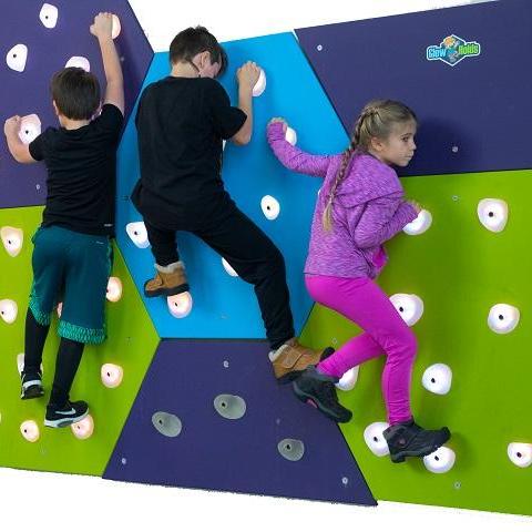 Glow Holds Interactive Climbing
